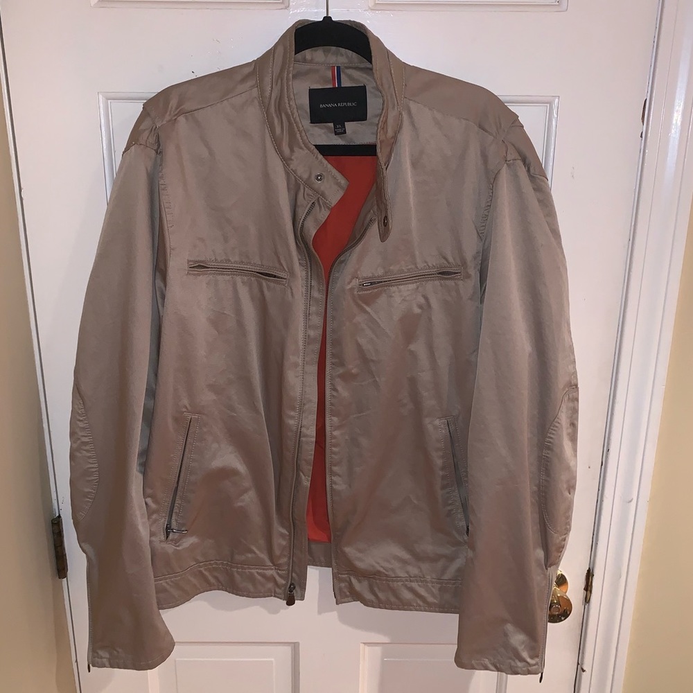 Banana Republic Khaki Bomber Jacket XL